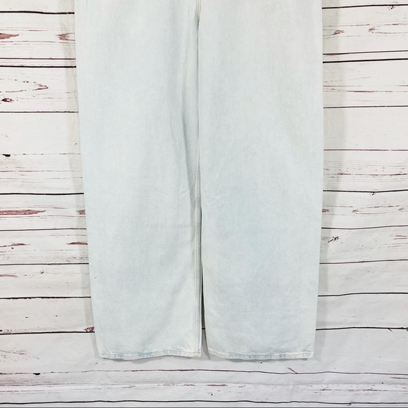 Zara Women’s High Rise Wide Leg Jeans Blue Size 10 - Picture 4 of 10